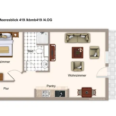 Meeresblick Meeresblick 419 Apartamento *
